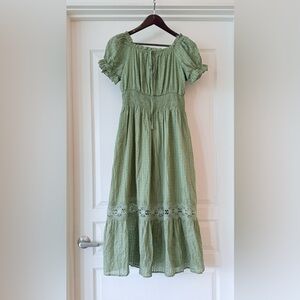 Elegant Green Casual Dress for Women